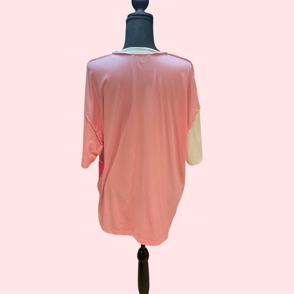 SHEIN REVERSE SEAM PULLOVER T-SHIRT SIZE LARGE NEVER WORN. - Picture 2 of 3